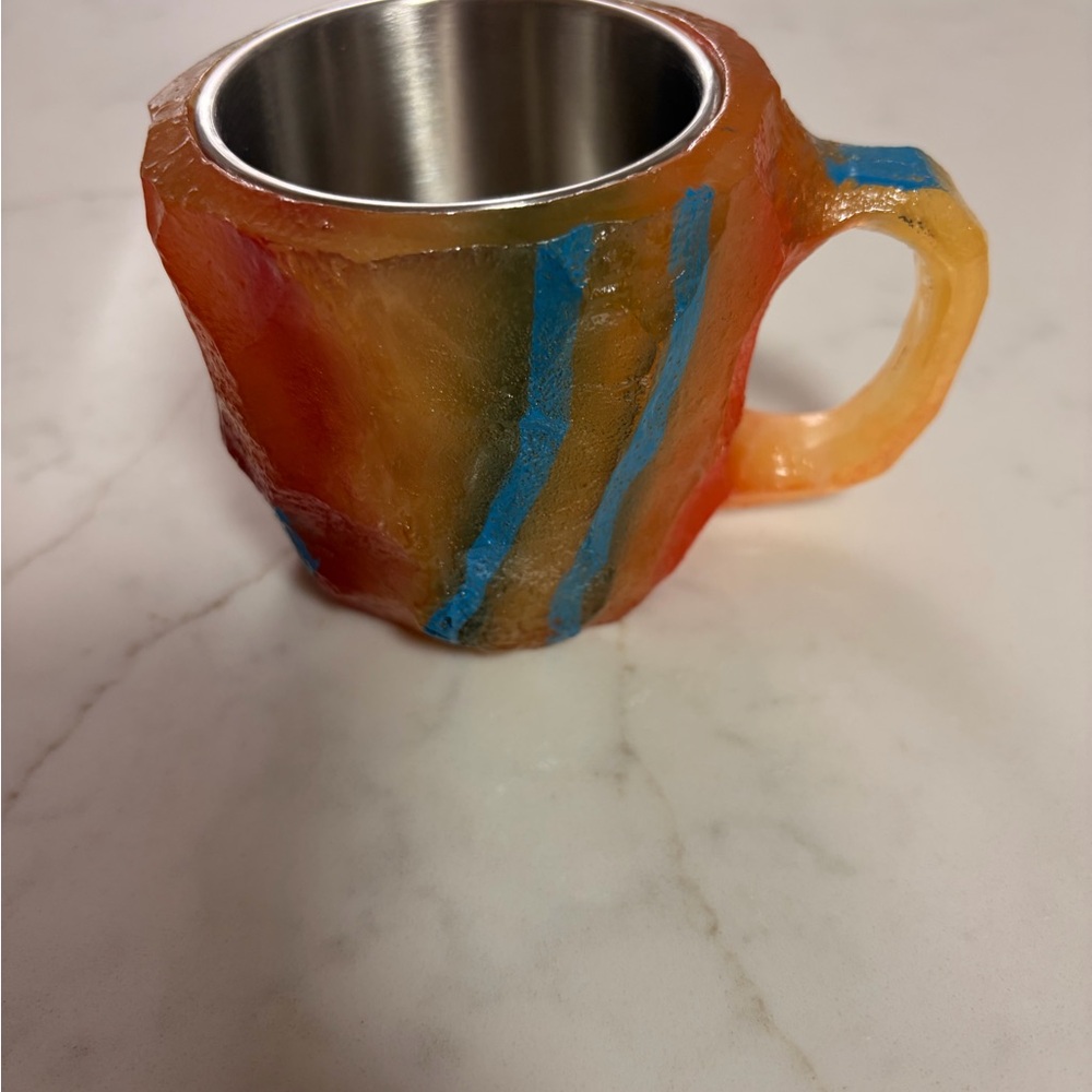 Colorful Resin and Stainless Steel Mug